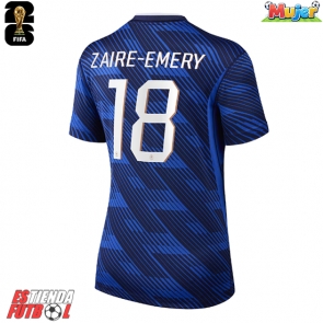 Francia Warren Zaire-Emery #18 Primera Equipación Mujer Mundial 2026 Manga Corta